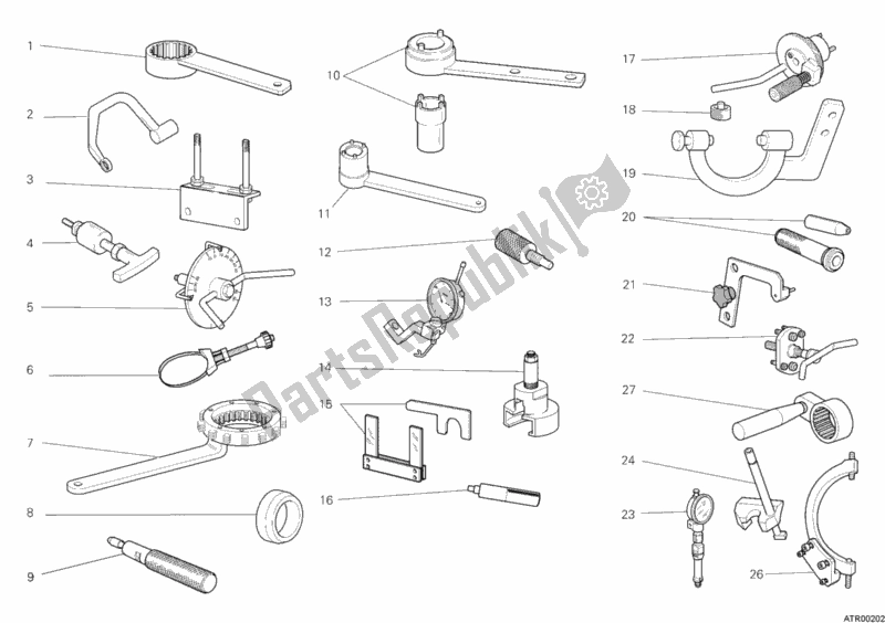 All parts for the Workshop Service Tools, Engine of the Ducati Monster 1100 S USA 2010